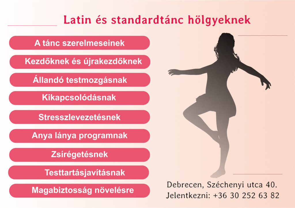 9 ok hogy felnőttként te is elkezdd nálunk a latin és standard tánc oktatást